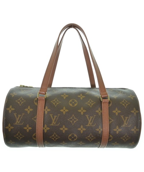 LOUIS VUITTON ルイヴィトンハンドバッグ レディース - 茶xベージュ(総柄)【中古】【古着】