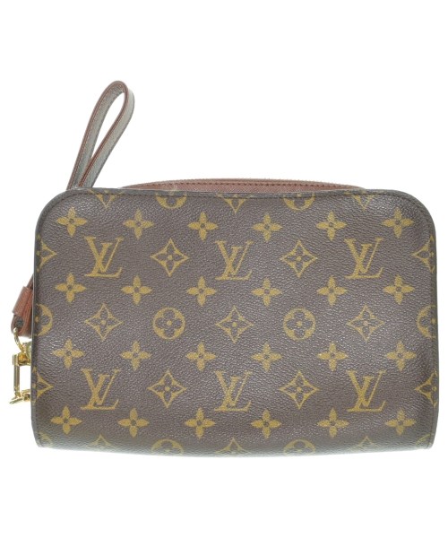 LOUIS VUITTON ルイヴィトンクラッチバッグ レディース - 茶【中古】【古着】