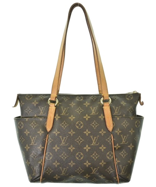 LOUIS VUITTON ルイヴィトントートバッグ レディース PM 茶xベージュ(総柄)【中古】【古着】