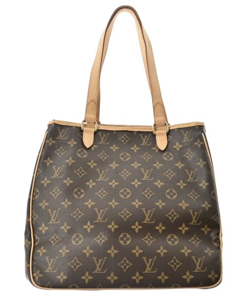 LOUIS VUITTON ルイヴィトントートバッグ レディース - 茶xベージュ(総柄)【中古】【古着】