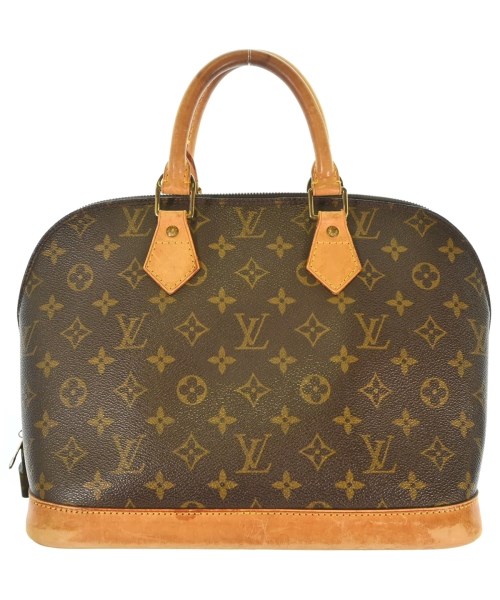 LOUIS VUITTON ルイヴィトンハンドバッグ レディース - 茶xベージュ(総柄)【中古】【古着】