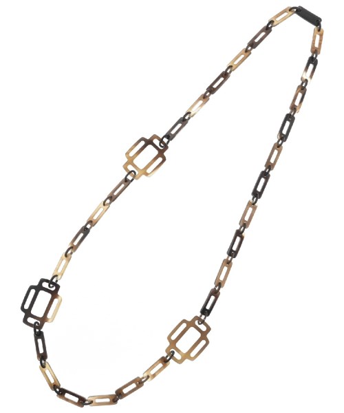 HERMES エルメス ネックレス レディース - 茶xベージュ 【中古】【古着】