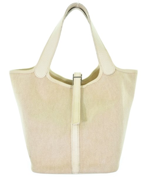 HERMES エルメス ハンドバッグ レディース MM ベージュ 【中古】【古着】