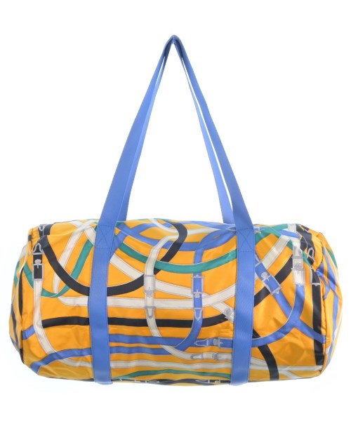 HERMES エルメスボストンバッグ レディース 44 黄x水色x白等(総柄)【中古】【古着】
