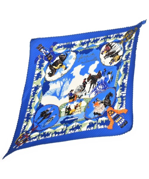HERMES エルメス バンダナ・スカーフ レディース - 青x白等 【中古】【古着】