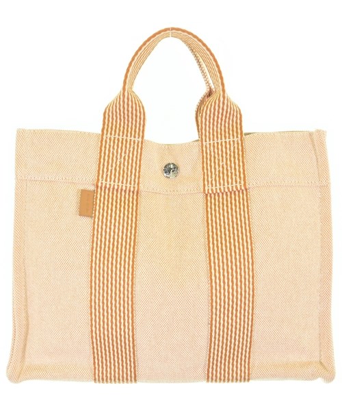 HERMES エルメストートバッグ レディース - オレンジx白(総柄)【中古】【古着】｜RAGTAG（ブランド古着のラグタグ）