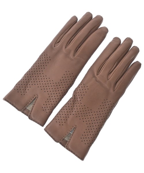 HERMES エルメスグローブ レディース 6.5 茶【中古】【古着】