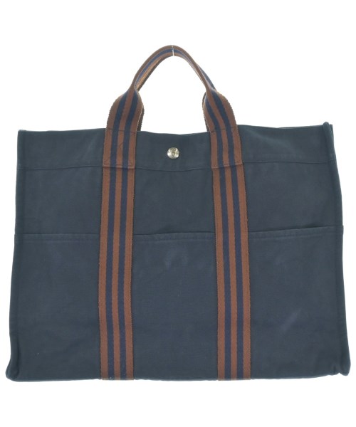 HERMES エルメス トートバッグ レディース - 紺 【中古】【古着】