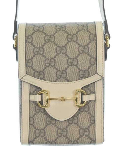 GUCCI グッチ ショルダーバッグ レディース - グレーベージュxグレー(総柄) 【中古】【古着】