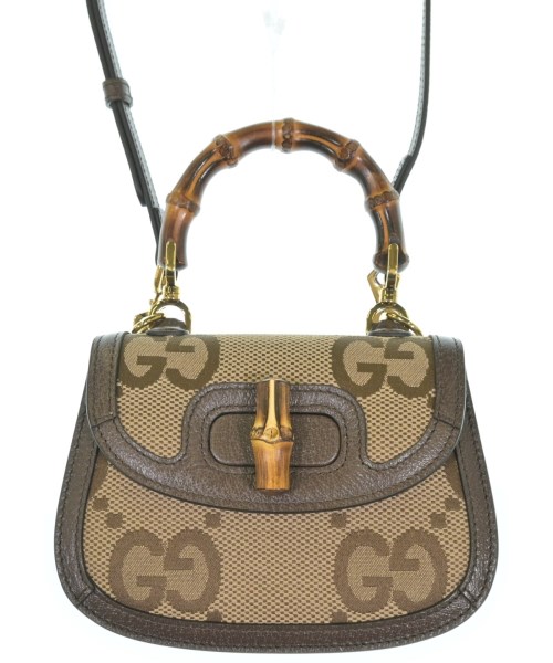 GUCCI グッチ ハンドバッグ レディース - ベージュ(総柄) 【中古】【古着】