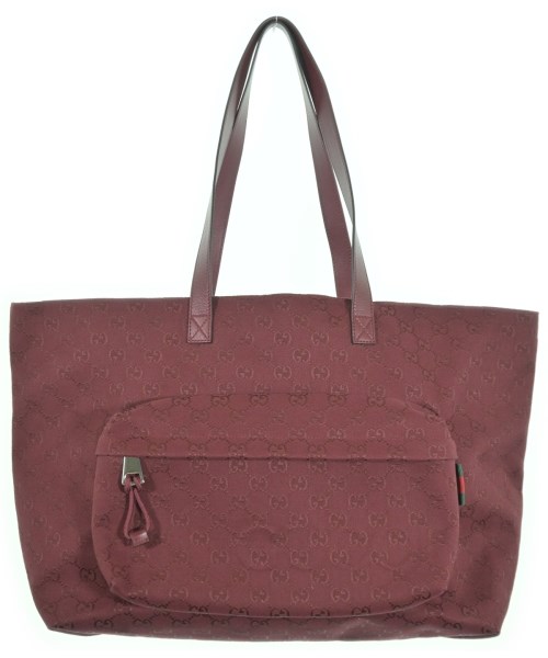 GUCCI グッチ トートバッグ レディース - エンジ(総柄) 【中古】【古着】