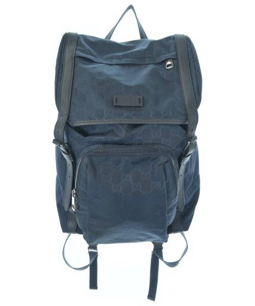 GUCCI グッチ バックパック・リュック レディース - 青(総柄) 【中古】【古着】
