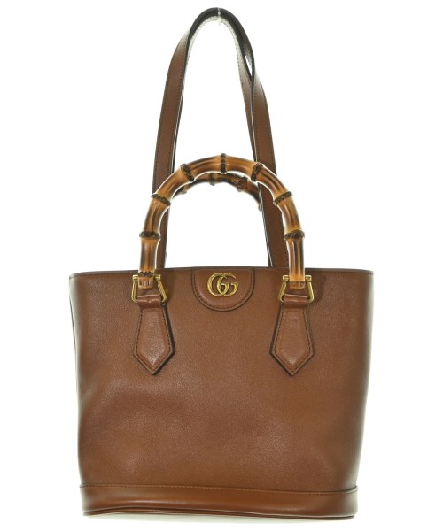 GUCCI グッチハンドバック レディース - 茶【中古】【古着】