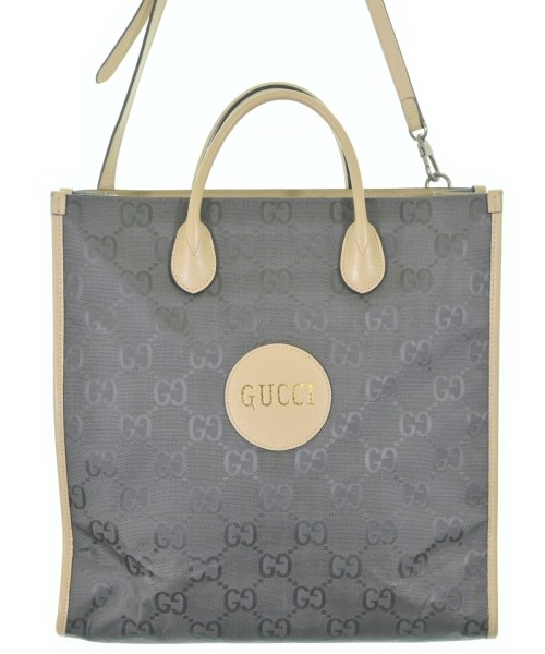 GUCCI グッチ トートバッグ レディース - グレー(総柄) 【中古】【古着】