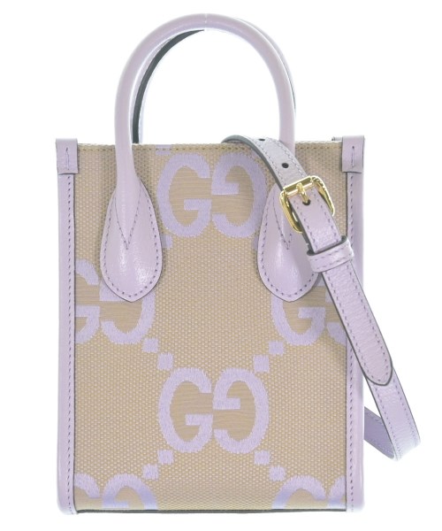 GUCCI グッチトートバッグ レディース - ベージュ系x紫(総柄)【中古】【古着】｜RAGTAG（ブランド古着のラグタグ）