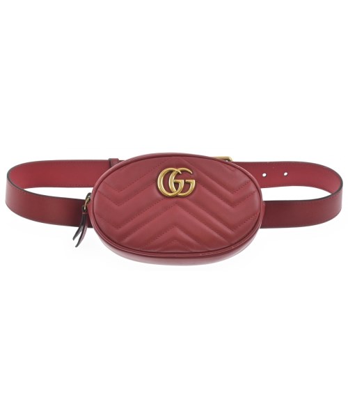 GUCCI グッチ御徒面子（余分の物） レディース - 赤【中古】【古着】