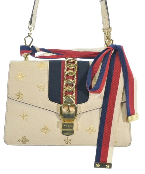 GUCCI グッチショルダーバッグ レディース - ベージュx紺x赤【中古】【古着】｜RAGTAG（ブランド古着のラグタグ）