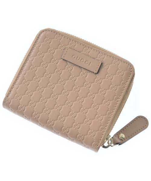 GUCCI グッチ紙入れ・コインケース レディース - ベージュ【中古】【古着】