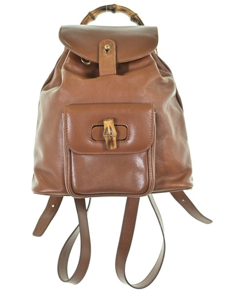 GUCCI グッチ バックパック・リュック レディース - 茶 【中古】【古着】