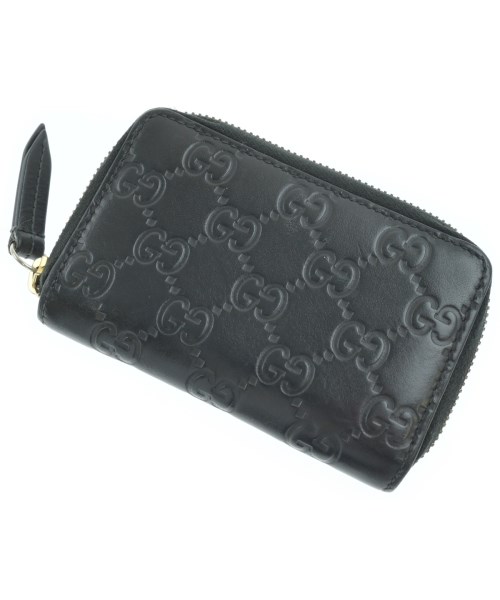 GUCCI グッチ札入れ・コインケース レディース - 黒(総柄)【中古】【古着】