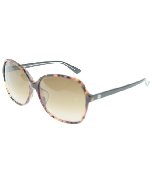 GUCCI グッチ黒眼鏡 レディース - 黒xサクラ色xベージュ等【中古】【古着】
