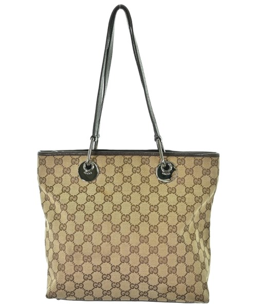 GUCCI グッチトートバッグ レディース - ベージュx茶(総柄)【中古】【古着】|RAGTAG(ブランド古着のラグタグ)