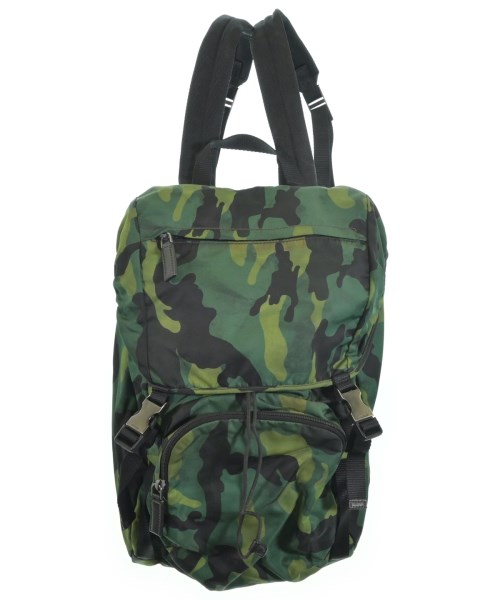 PRADA プラダ バックパック・リュック レディース - 緑x黒等(迷彩) 【中古】【古着】