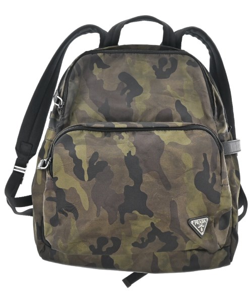 PRADA プラダバックパック・リュック レディース - カーキx茶x黒(偽装)【中古】【古着】