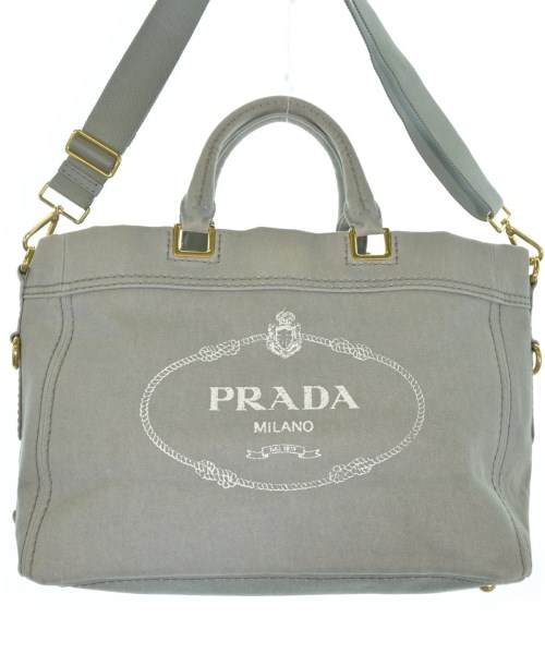 PRADA プラダ トートバッグ レディース - グレー 【中古】【古着】
