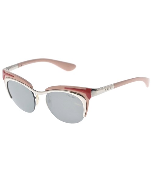 PRADA プラダ サングラス レディース - ピンクxグレー 【中古】【古着】