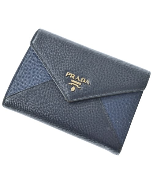PRADA プラダ札入れ・コインケース レディース - 紺【中古】【古着】 財布・ケース-バッグ・小物・ブランド雑貨