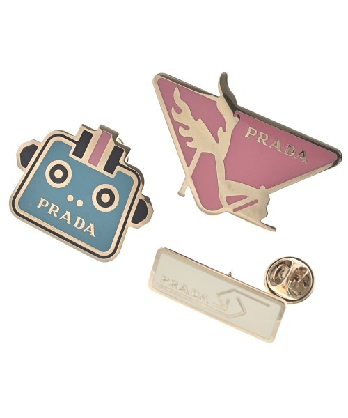 PRADA プラダ小物類（余分の物） レディース - サクラ色x青x象牙色【中古】【古着】