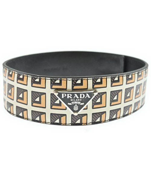 PRADA プラダ小物類(その他) レディース M 白x黄x茶【中古】【古着】|RAGTAG(ブランド古着のラグタグ)