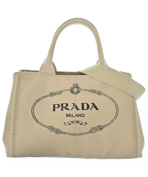 PRADA プラダトートバッグ レディース - ベージュ【中古】【古着】