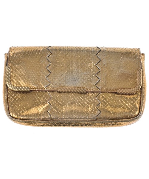 BOTTEGA VENETA ボッテガベネタ クラッチバッグ レディース - ゴールド 【中古】【古着】 11,376円