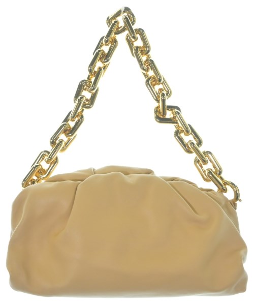 BOTTEGA VENETA ボッテガベネタショルダーバッグ レディース - ベージュxゴールド【中古】【古着】