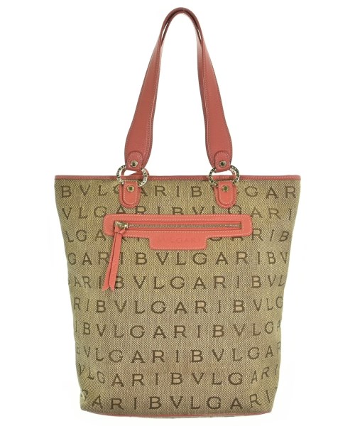 BVLGARI ブルガリトートバッグ レディース - ベージュxピンク系【中古】【古着】｜RAGTAG（ブランド古着のラグタグ）