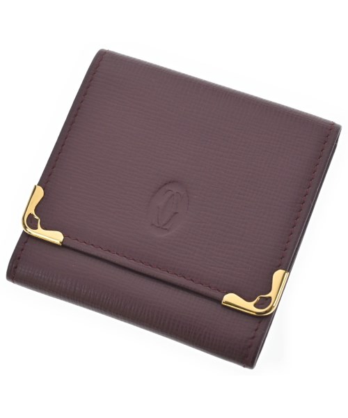 Cartier カルティエ 財布・コインケース レディース - エンジ系 【中古】【古着】