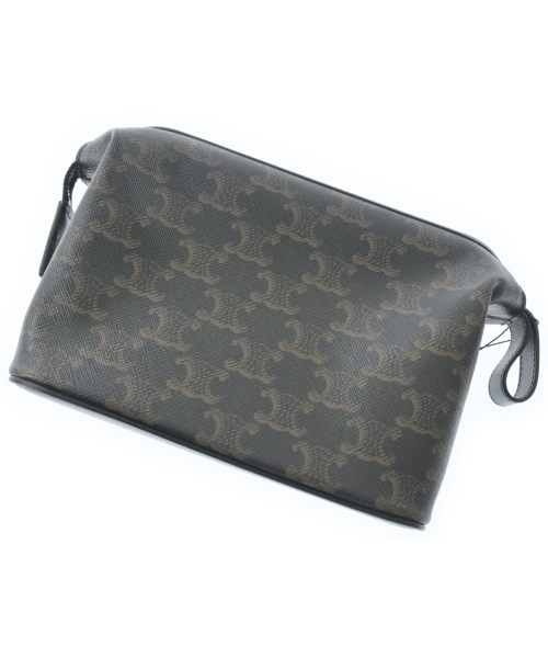 CELINE セリーヌ ポーチ レディース - こげ茶(総柄) 【中古】【古着】