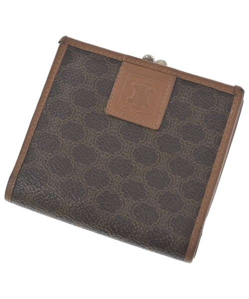 CELINE セリーヌ 財布・コインケース レディース - 茶xベージュ(総柄) 【中古】【古着】
