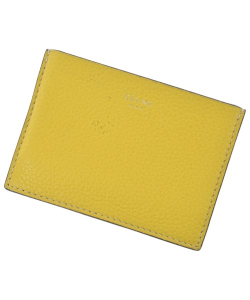 CELINE セリーヌ カードケース レディース - 黄 【中古】【古着】
