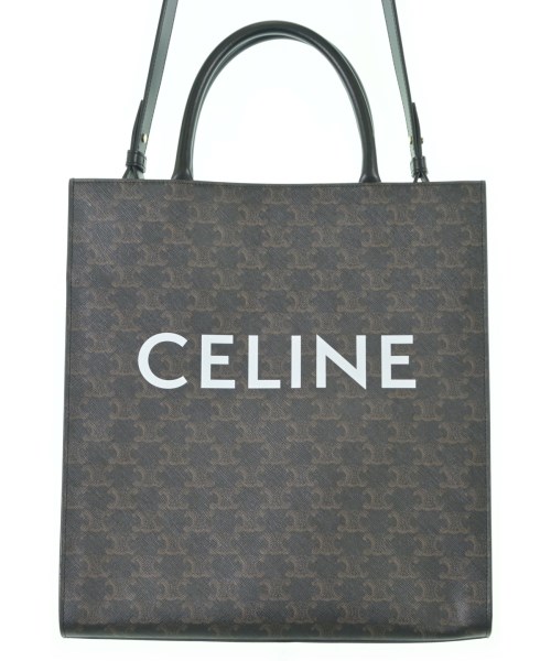 CELINE セリーヌ トートバッグ レディース - 黒xベージュ(総柄) 【中古】【古着】