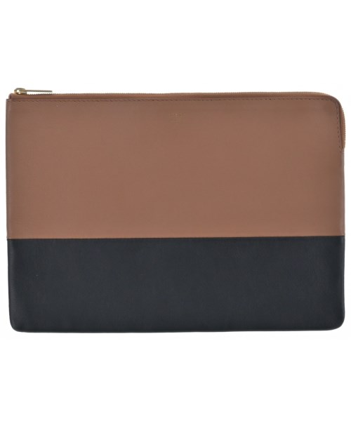CELINE セリーヌ クラッチバッグ レディース - 茶x黒 【中古】【古着】