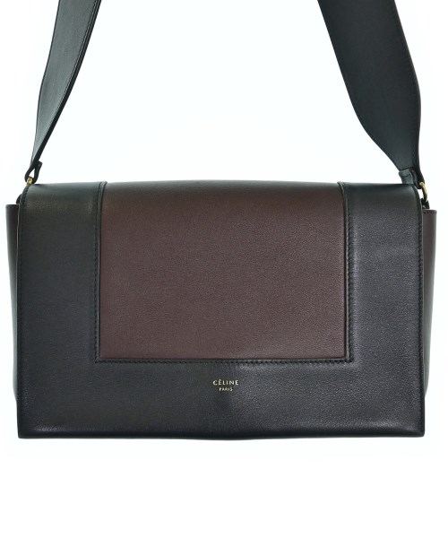 CELINE セリーヌ ショルダーバッグ レディース - 茶x黒 【中古】【古着】