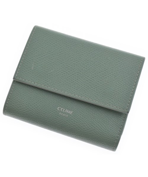 CELINE セリーヌ 財布・コインケース レディース - 緑系 【中古】【古着】 25,776円