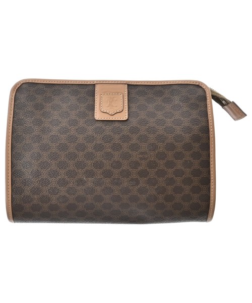 CELINE セリーヌクラッチバッグ レディース - 茶(総柄)【中古】【古着】