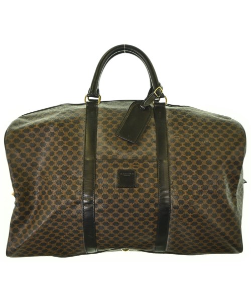 CELINE セリーヌボストンバッグ レディース - 黒x茶(総柄)【中古】【古着】