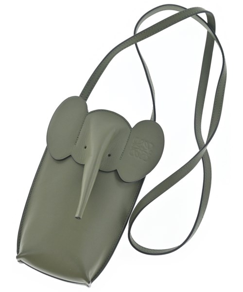 LOEWE ロエベポーチ レディース - 緑【中古】【古着】