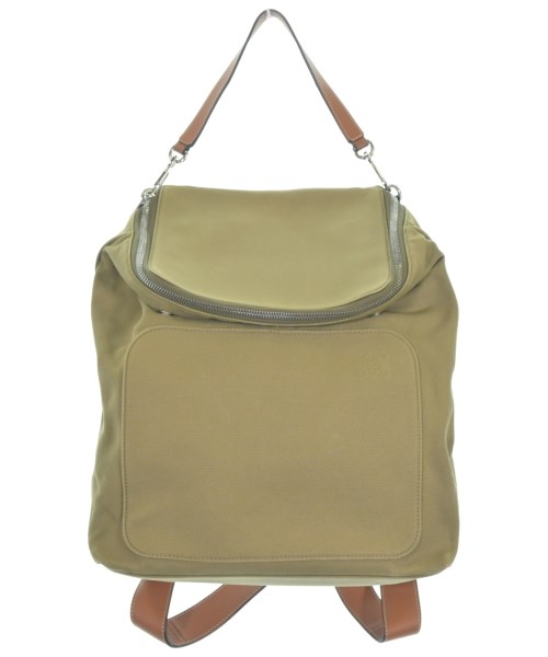 LOEWE ロエベバックパック・リュック レディース - カーキ系【中古】【古着】