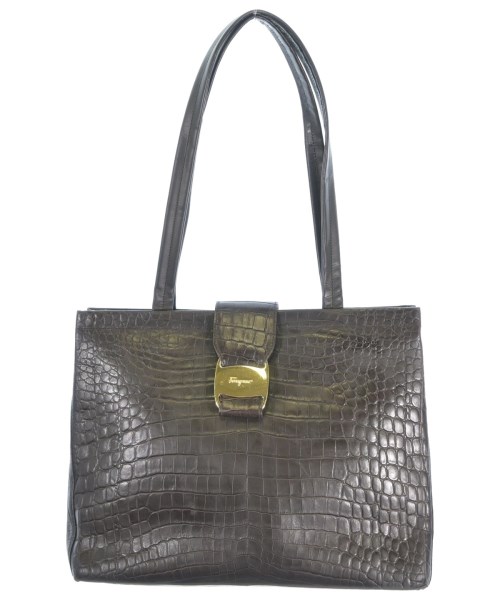 Salvatore Ferragamo サルバトーレフェラガモ トートバッグ レディース - こげ茶 【中古】【古着】